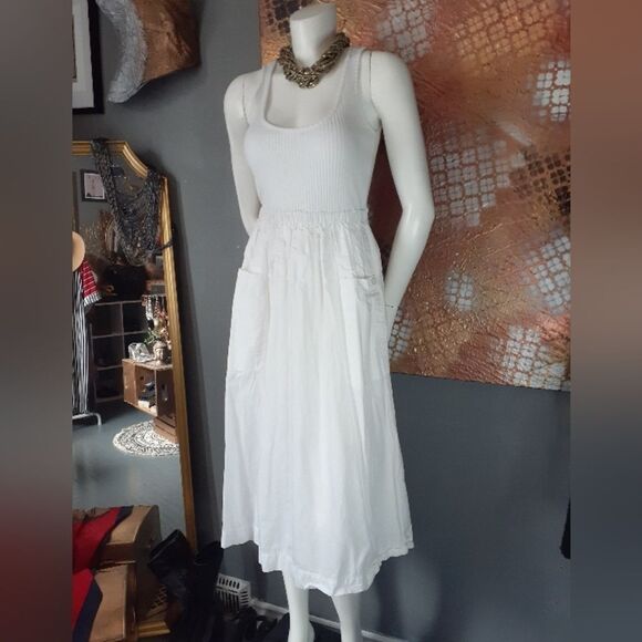 Zara Cotton Combination Midi Dress - Picture 11 of 12